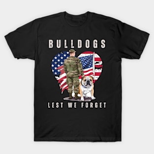 Bulldogs Lest We Forget T-Shirt